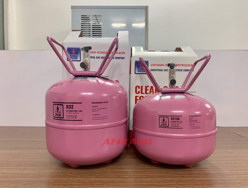 Bán gas lạnh PVCK R410 loại 2.8kg / bình giá cực rẻ
