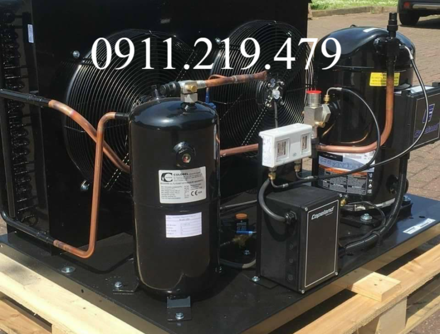 Lên cụm máy nén Copeland scroll 12hp ZR144KC cho khách