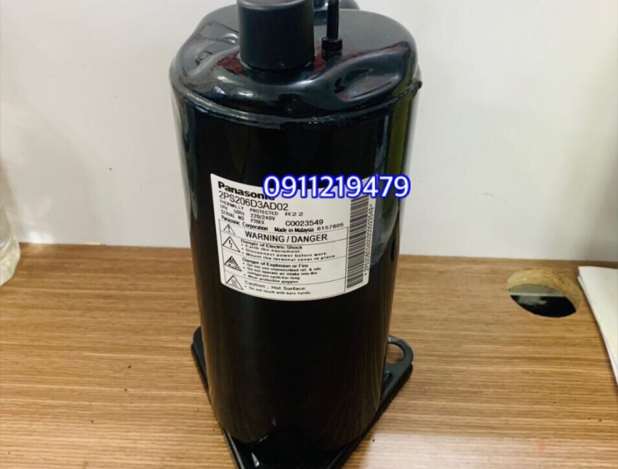 lắp đặt, thay mới  block lạnh Panasonic 1.25 hp 2PS206D3AD02, HL: 0911.219.479