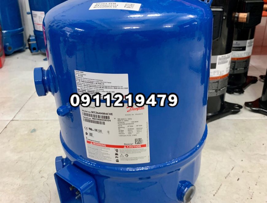 lắp đặt block lạnh Danfoss Piston 5hp MTZ64HM4VCE, HL: 0947.459.479