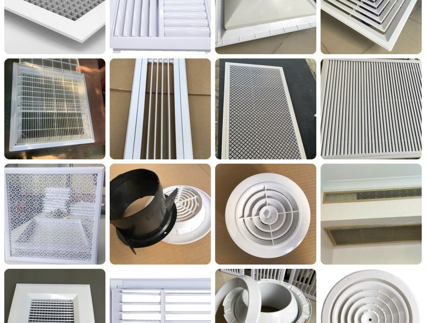 0947459479 cung cấp các loại miệng gió, cửa gió phổ biến trong hệ thống HVAC