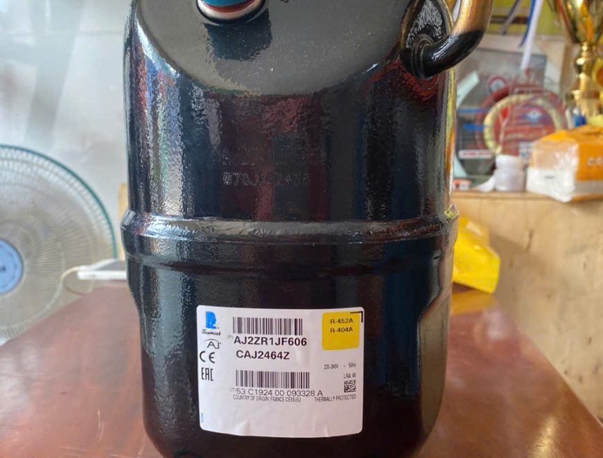 0947459479 phân phối  Máy nén Tecumseh CAJ2464Z – 1.5HP – R404 chính hãng, mới 100%