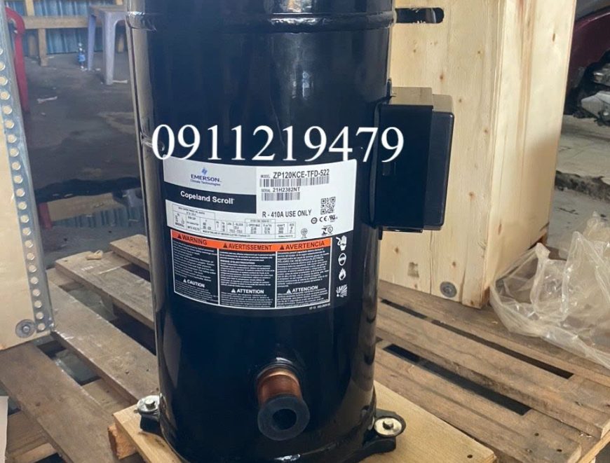 0911.219.479, cung cấp (block) máy nén lạnh Copeland 10hp R410 ZP120KCE-TFD-522