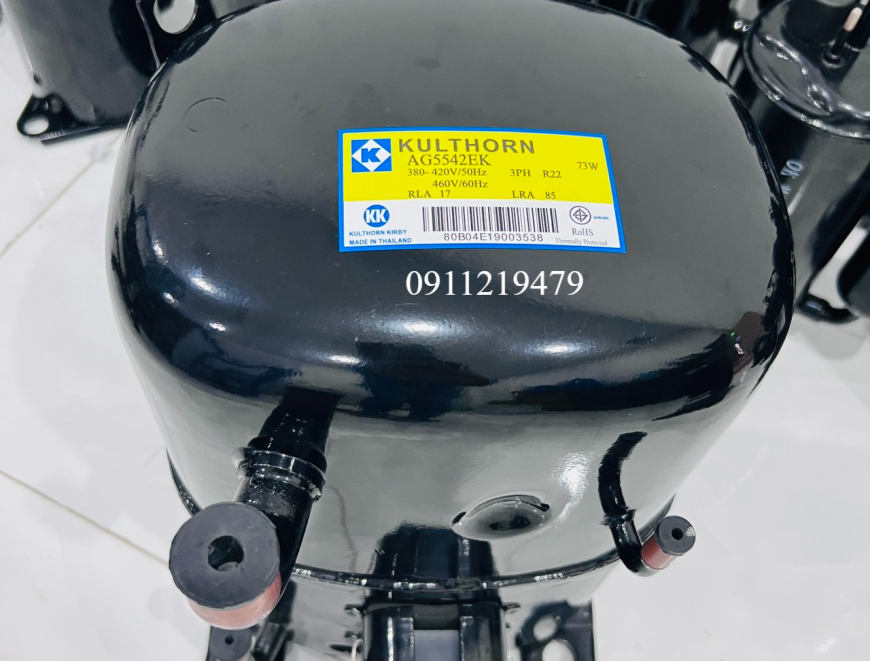 0947459479 phân phối block lạnh Kulthorn 4HP R22 AG5542EK, chính hãng, mới 100%