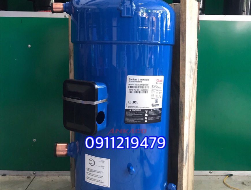 Lắp đặt  block lạnh Danfoss 12hp SM148T4VC tận nơi, bảo hành 12 tháng