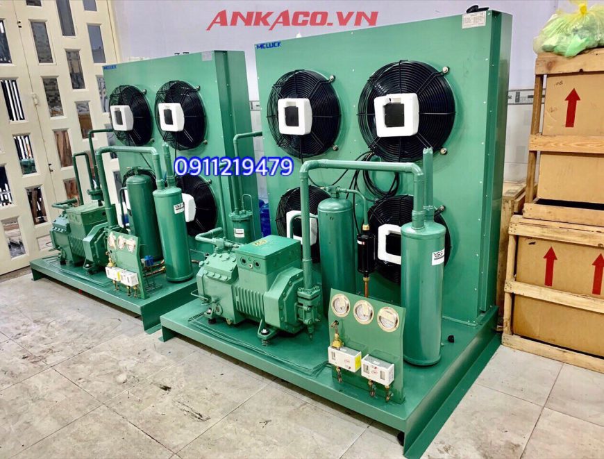 Cung cấp, lắp đặt cụm máy nén kho lạnh Bitzer 12 hp 4PES-12Y tại Khánh Hòa