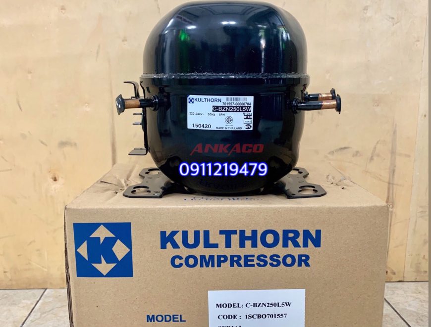 Cung cấp, lắp đặt lốc tủ lạnh CBZN250L5W Block máy nén Kulthorn 