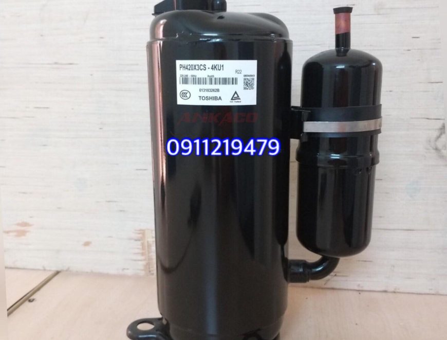 0911.219.479, cung cấp máy nén lạnh Toshiba 2.7 hp PH420G2CS-4KU1