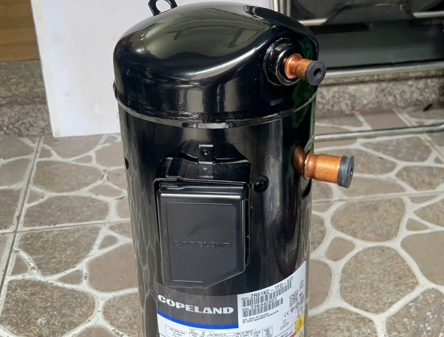 Lắp đặt máy nén copeland chính hãng thái lan 5hp ZR61KC-TFD-522