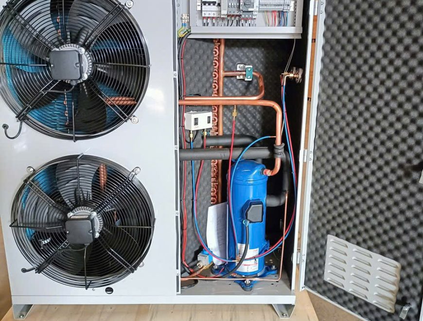 lắp đặt cụm máy nén lạnh supcool 8hp hotline 0911219479