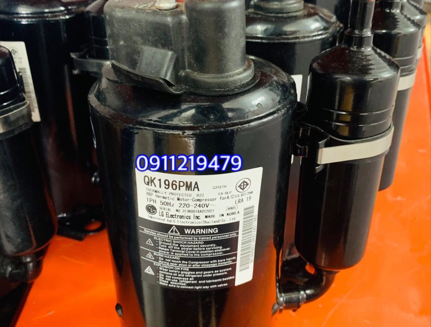 0911219479 cung cấp (block) máy nén lạnh LG 1.1 hp QK196PMA