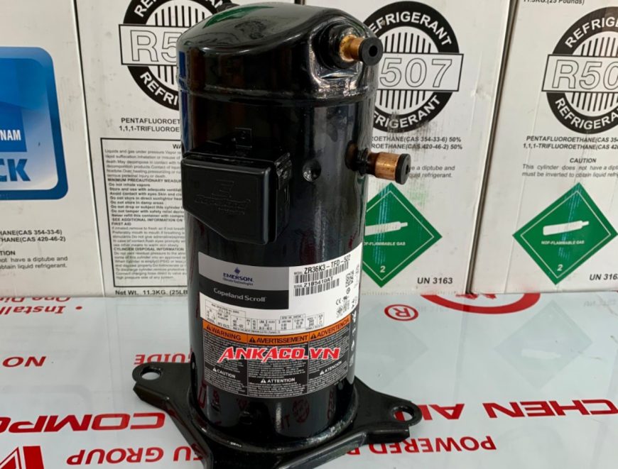 0911219479 cung cấp block máy nén lạnh Copeland 3hp ZR36K3-TFD-522