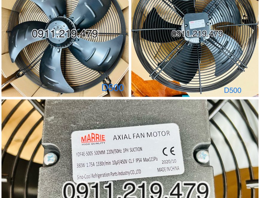 Quạt đường kính cánh 500mm loai 220V 380V giá sỉ lẻ