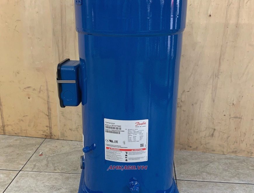 lắp đặt lốc điều hòa Danfoss scroll 13HP SZ161T4VC Block máy nén lạnh 
