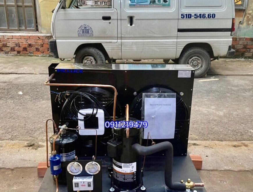 Cung cấp lắp đặt cụm máy nén kho lạnh Copeland 5 hp ZB38KQ-TFD-524 tại quận bình thạnh