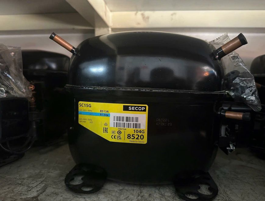 Thay lốc tủ đông máy nén Secop 3/8HP R134 model SC15G